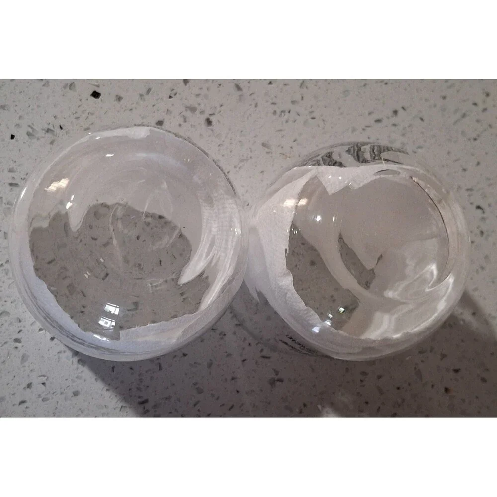 Stemless Wine Glasses Set of 2 